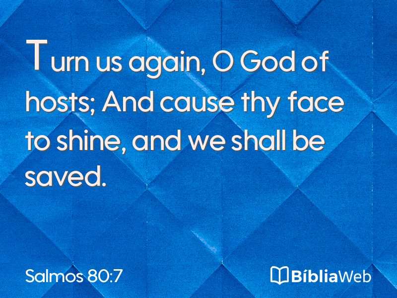 Salmos 80:7 em imagem para compartilhar