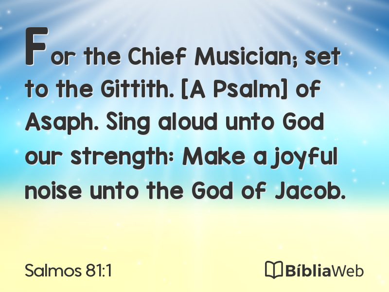 Salmos 81:1 em imagem para compartilhar