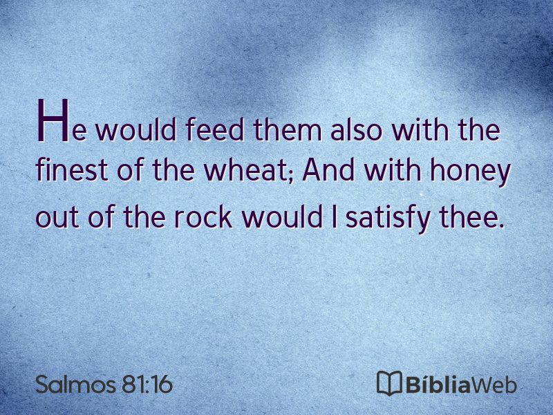 Salmos 81:16 em imagem para compartilhar