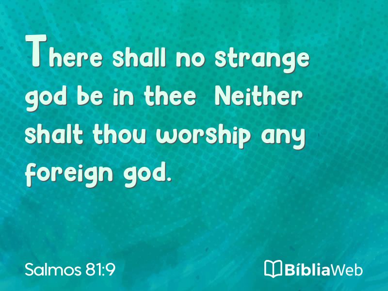 Salmos 81:9 em imagem para compartilhar