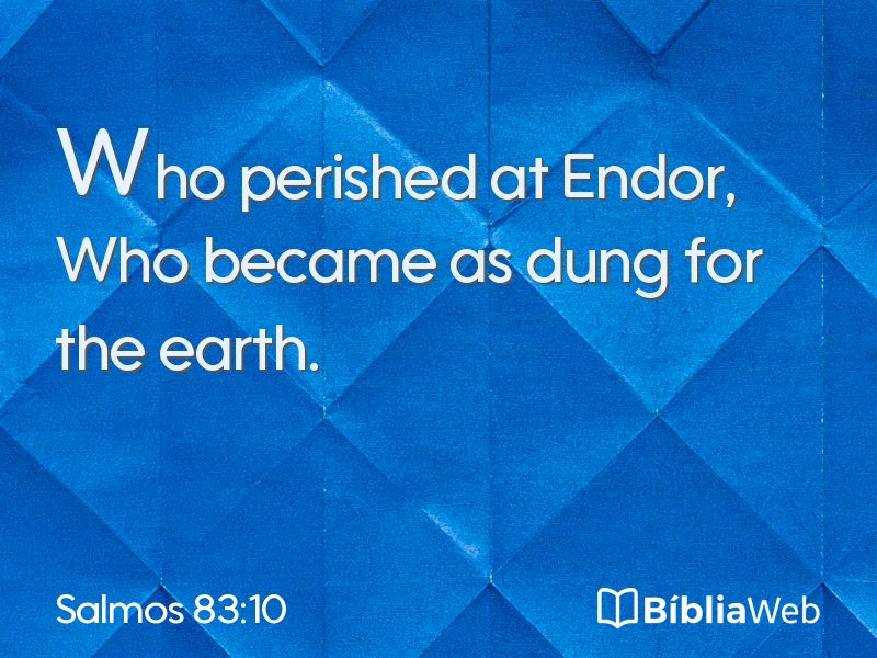 Salmos 83:10 em imagem para compartilhar