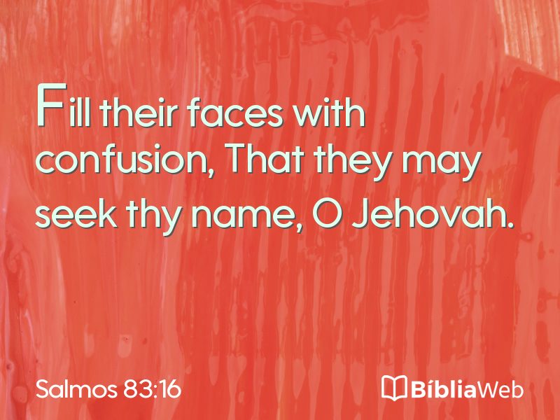 Salmos 83:16 em imagem para compartilhar
