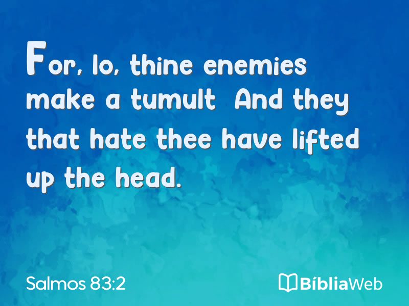 Salmos 83:2 em imagem para compartilhar
