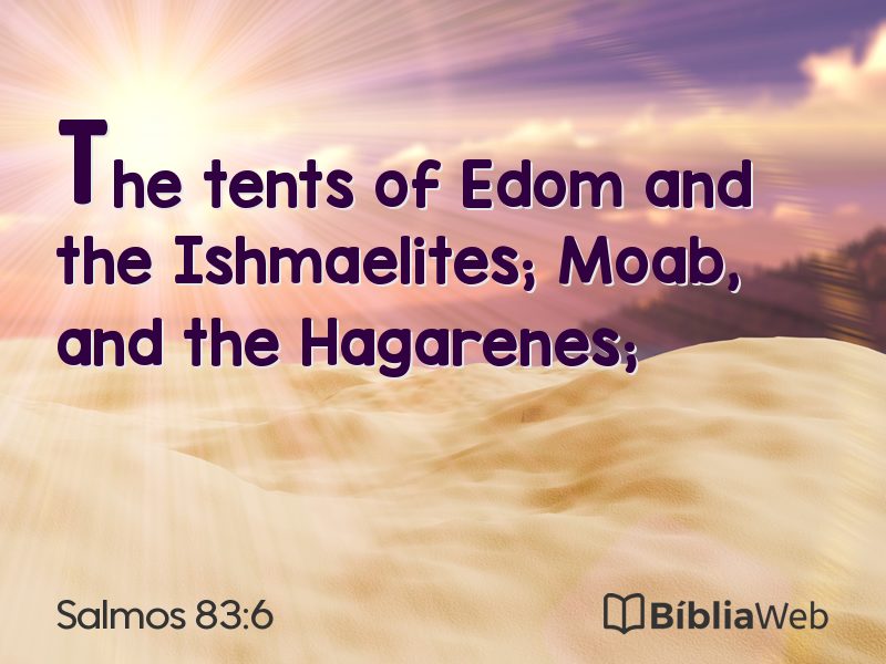 Salmos 83:6 em imagem para compartilhar