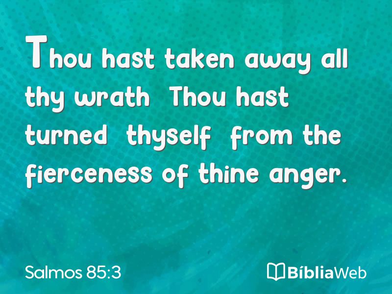 Salmos 85:3 em imagem para compartilhar