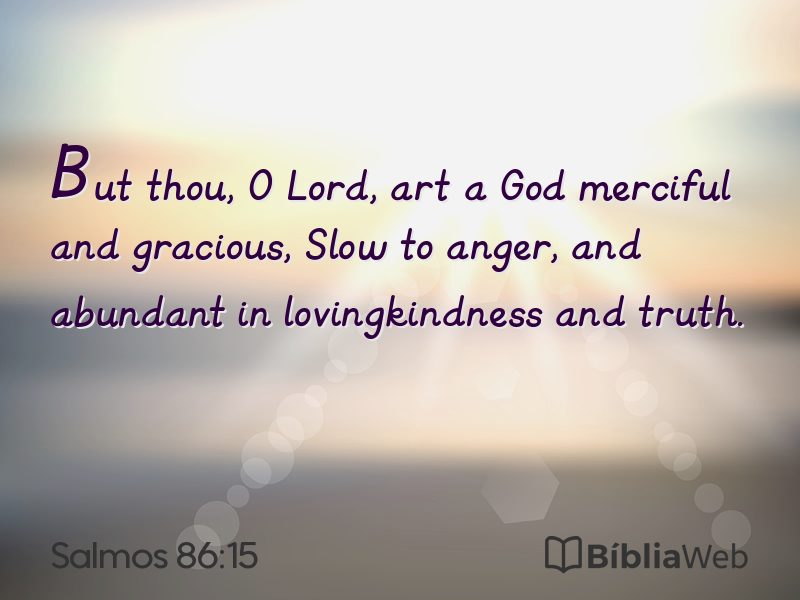 Salmos 86:15 em imagem para compartilhar