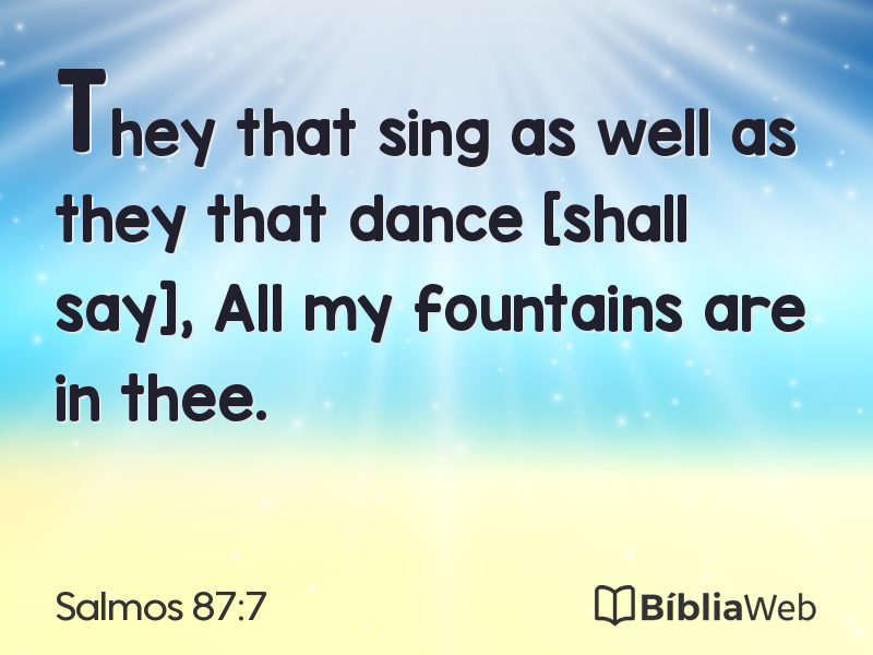 Salmos 87:7 em imagem para compartilhar