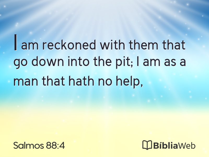 Salmos 88:4 em imagem para compartilhar