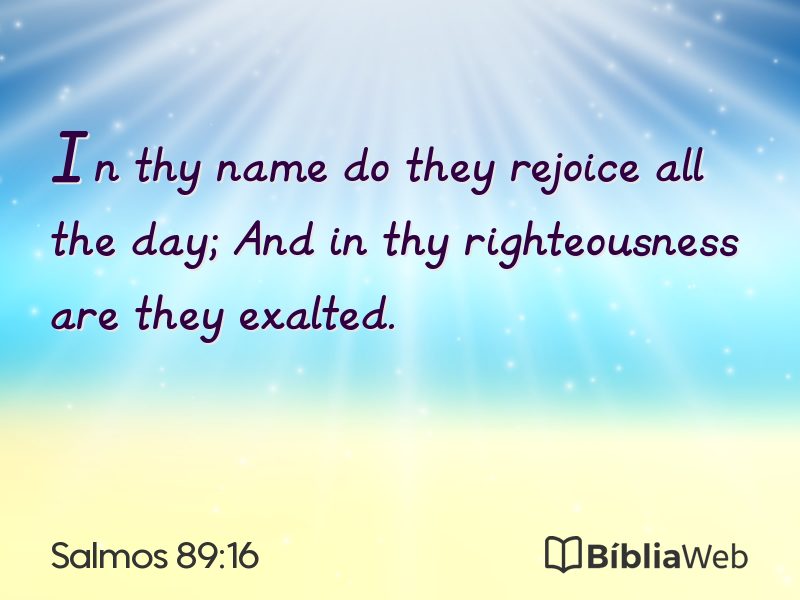 Salmos 89:16 em imagem para compartilhar