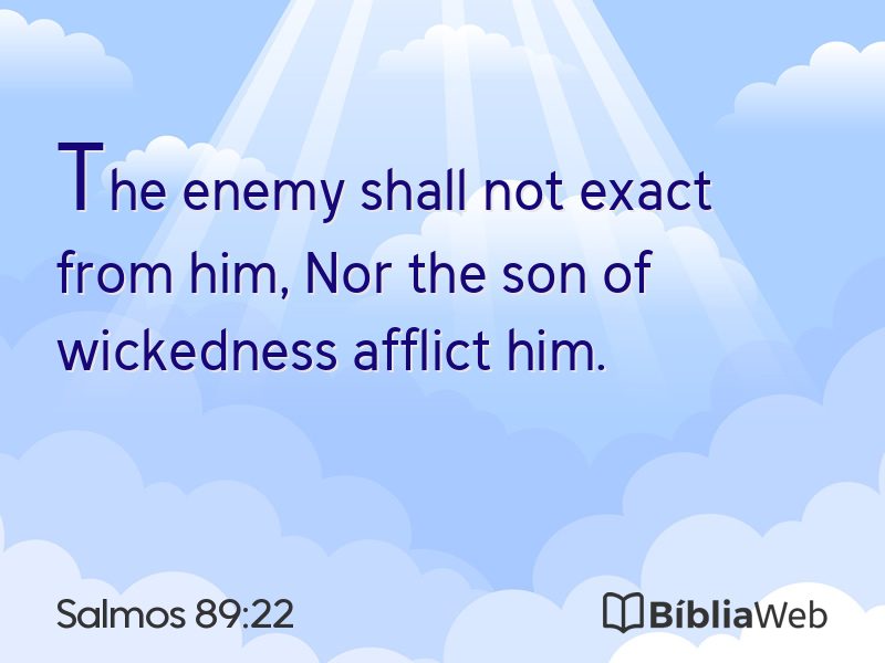 Salmos 89:22 em imagem para compartilhar