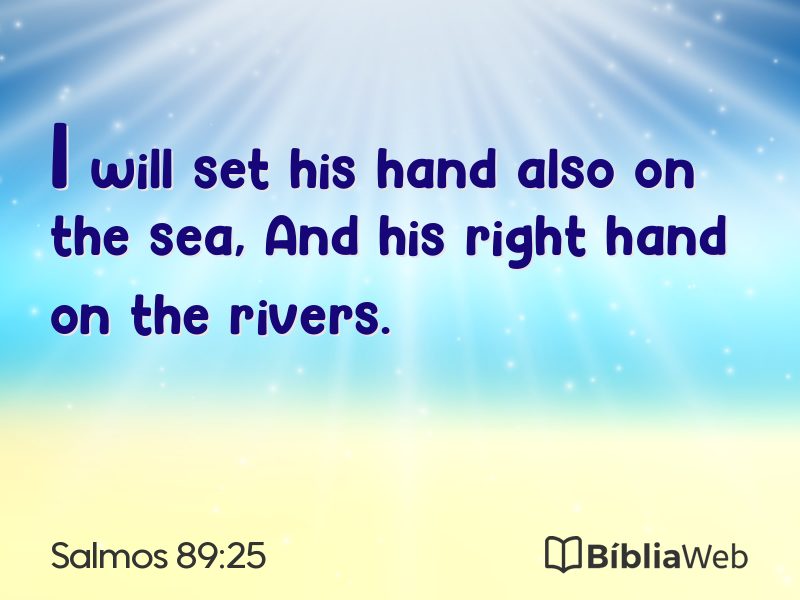 Salmos 89:25 em imagem para compartilhar