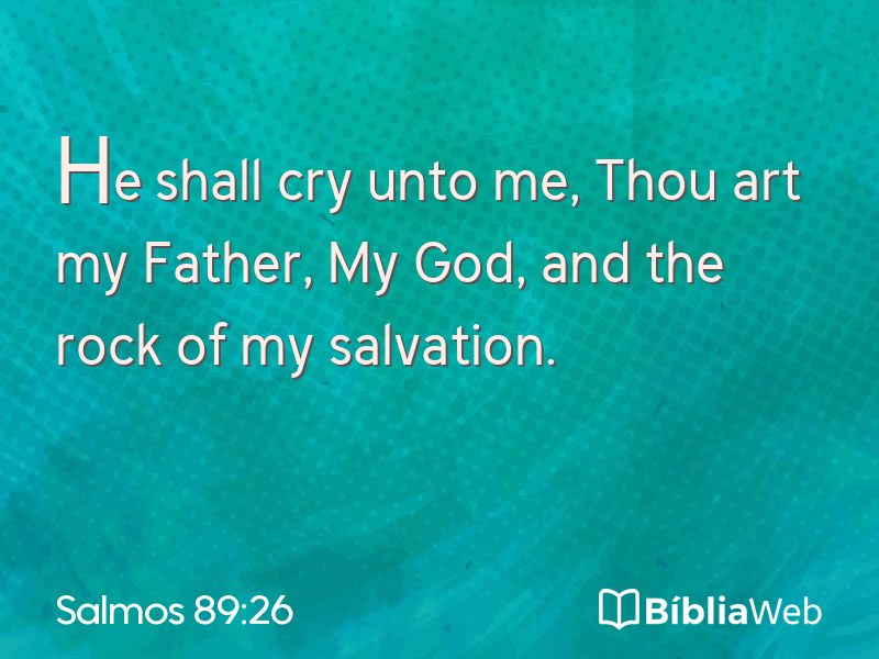 Salmos 89:26 em imagem para compartilhar