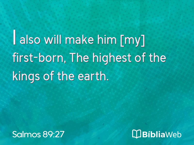 Salmos 89:27 em imagem para compartilhar
