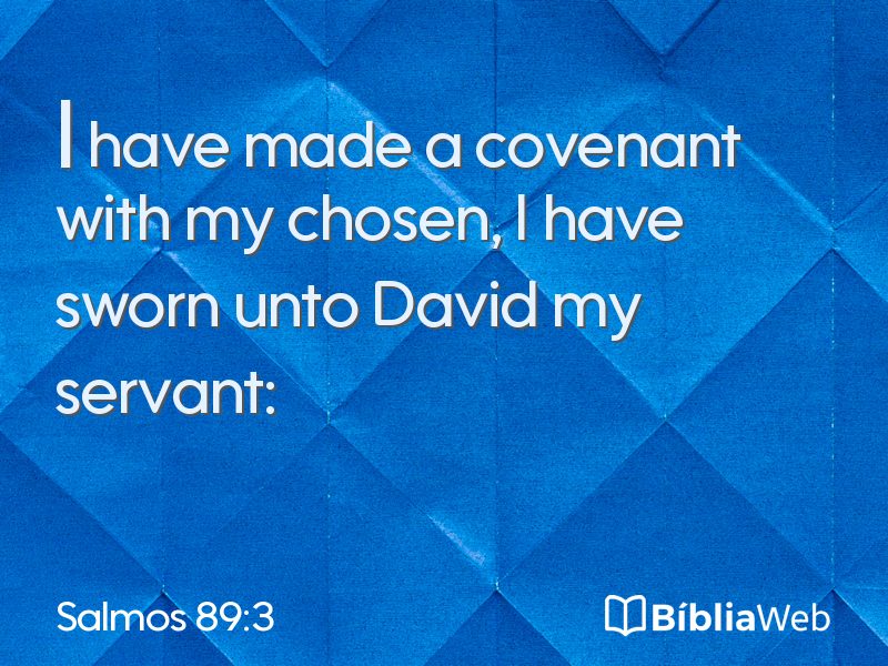 Salmos 89:3 em imagem para compartilhar
