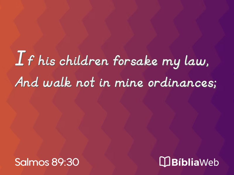 Salmos 89:30 em imagem para compartilhar