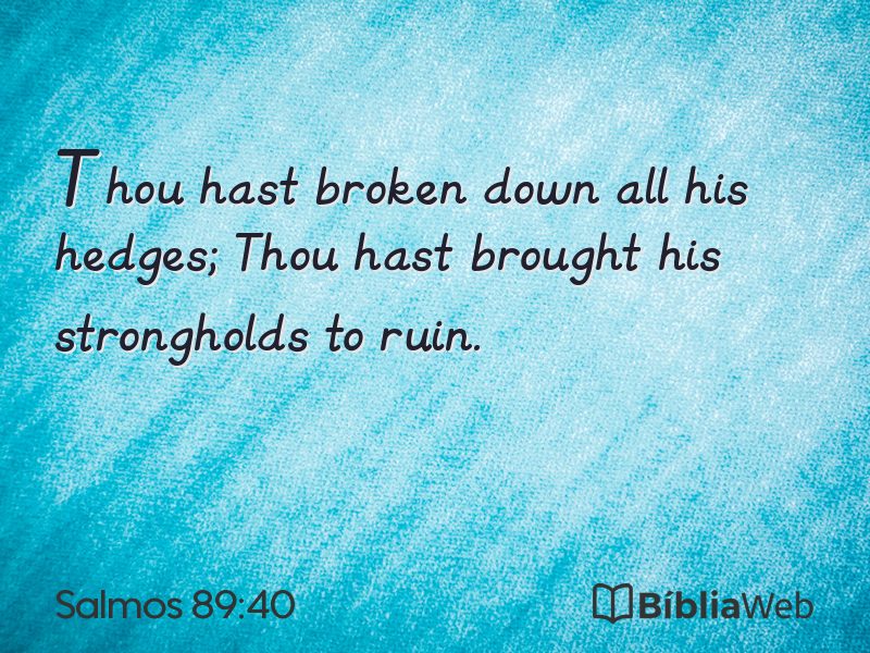 Salmos 89:40 em imagem para compartilhar