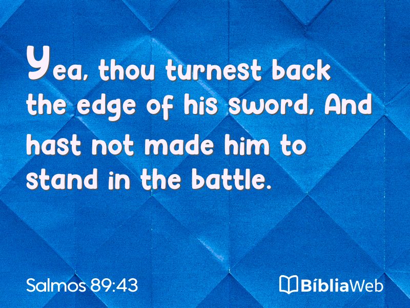 Salmos 89:43 em imagem para compartilhar