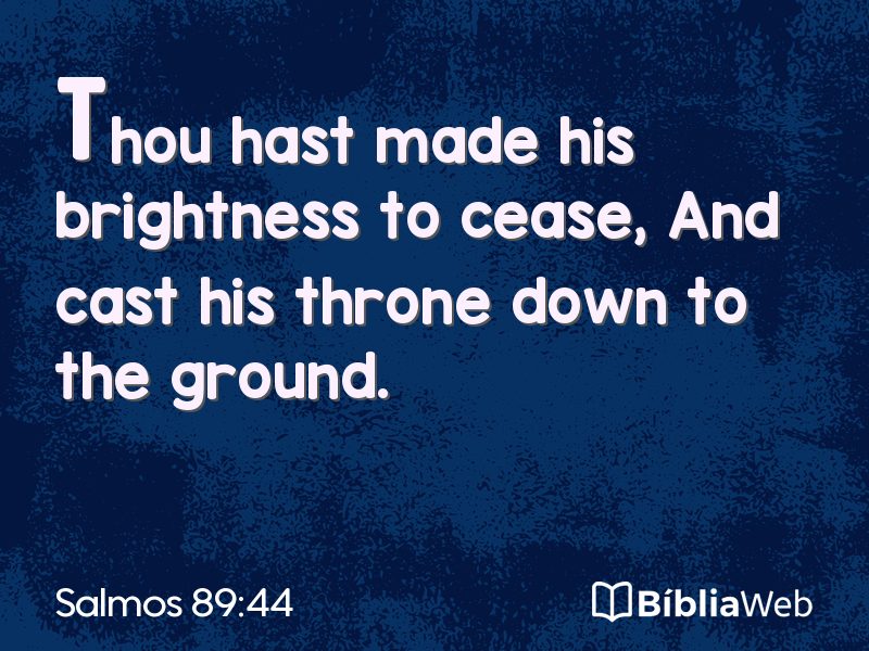 Salmos 89:44 em imagem para compartilhar