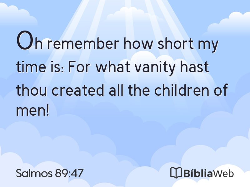 Salmos 89:47 em imagem para compartilhar