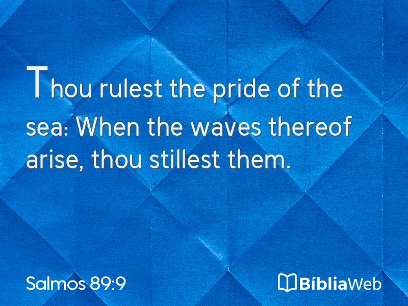 Salmos 89:9 em imagem para compartilhar