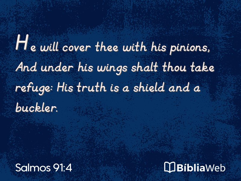 Salmos 91:4 em imagem para compartilhar