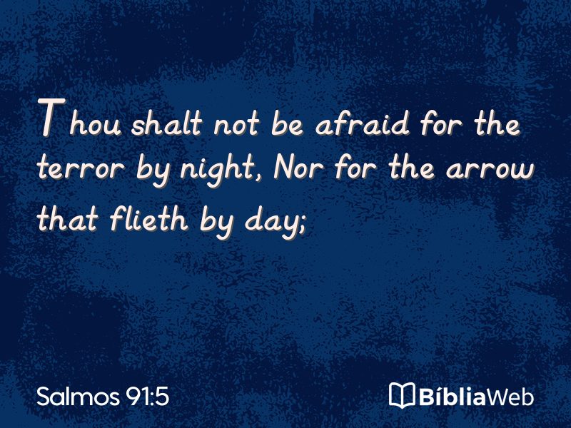 Salmos 91:5 em imagem para compartilhar