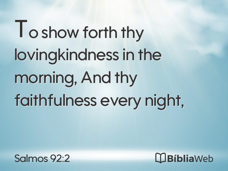 Salmos 92:2 em imagem para compartilhar