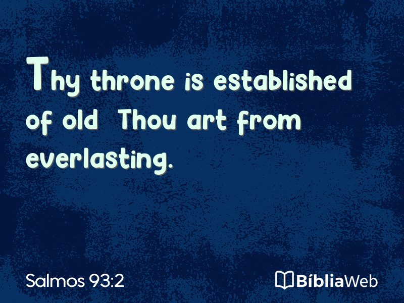 Salmos 93:2 em imagem para compartilhar