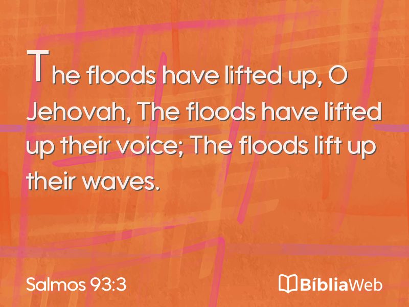 Salmos 93:3 em imagem para compartilhar