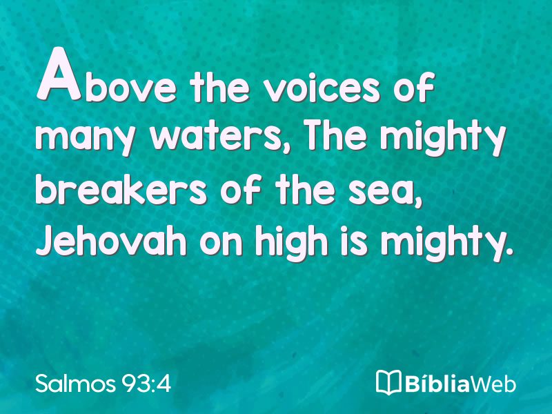 Salmos 93:4 em imagem para compartilhar