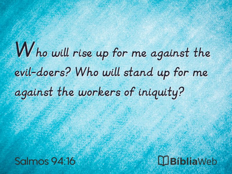 Salmos 94:16 em imagem para compartilhar