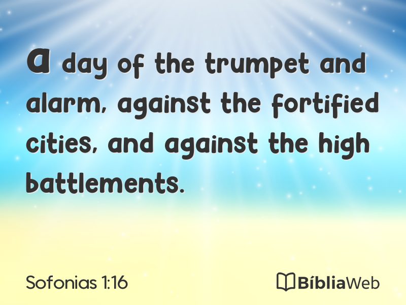 Sofonias 1:16 em imagem para compartilhar