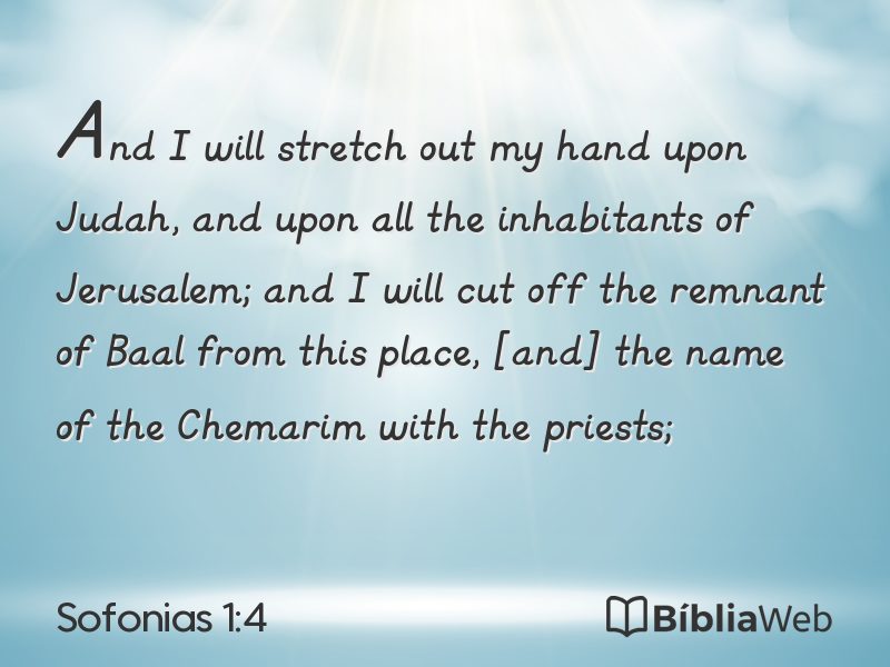 Sofonias 1:4 em imagem para compartilhar