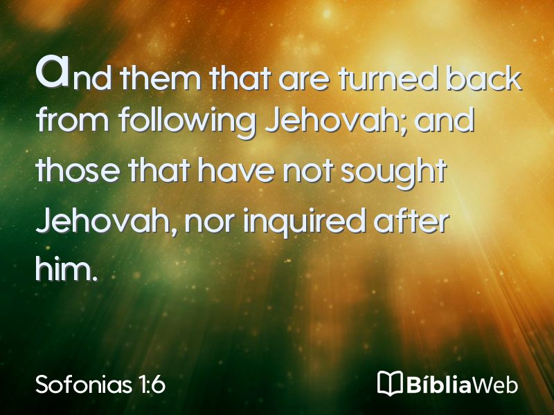 Sofonias 1:6 em imagem para compartilhar