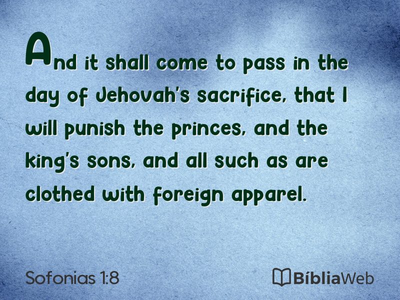 Sofonias 1:8 em imagem para compartilhar