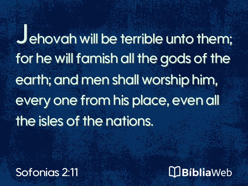 Sofonias 2:11 em imagem para compartilhar