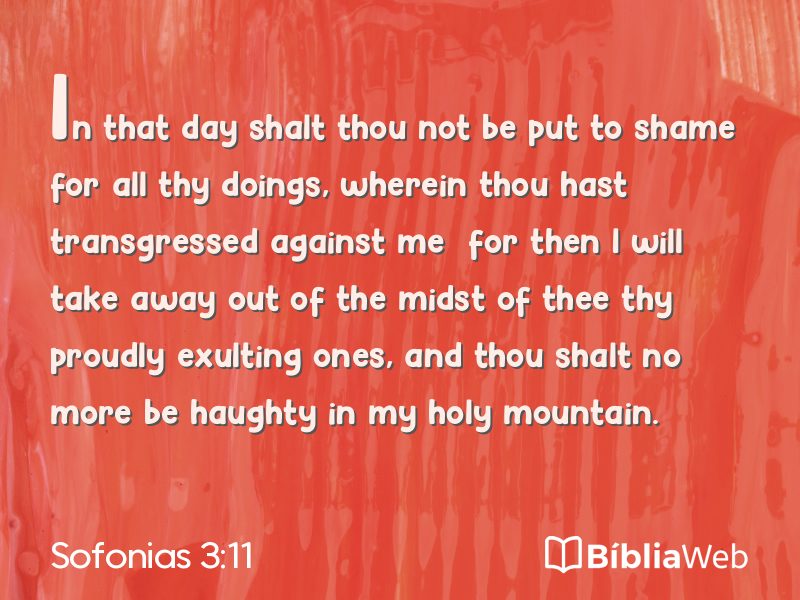 Sofonias 3:11 em imagem para compartilhar