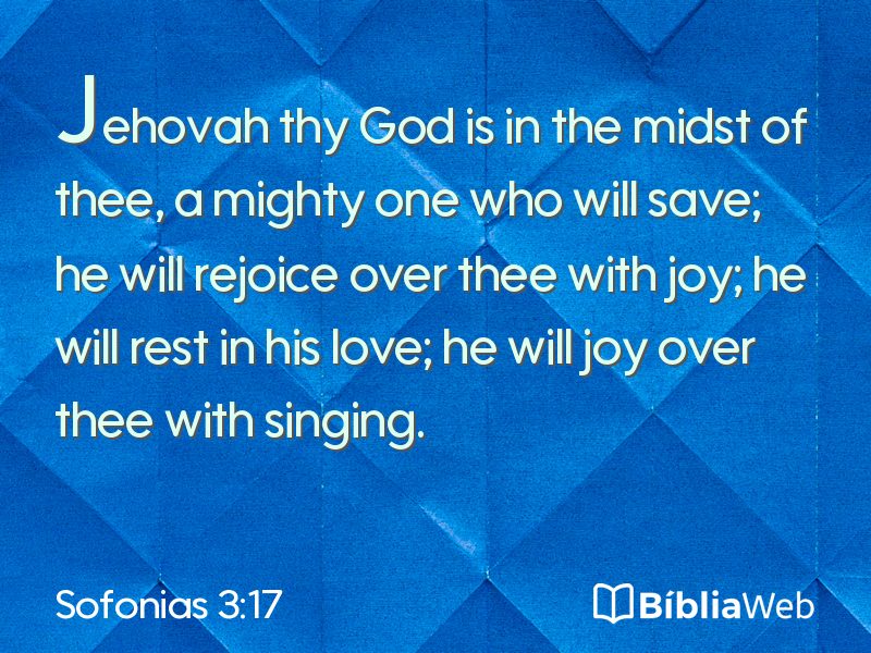 Sofonias 3:17 em imagem para compartilhar