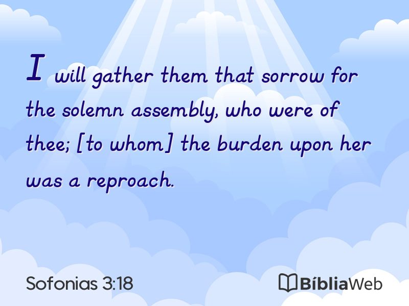 Sofonias 3:18 em imagem para compartilhar