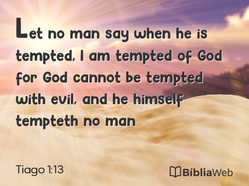 Tiago 1:13 em imagem para compartilhar