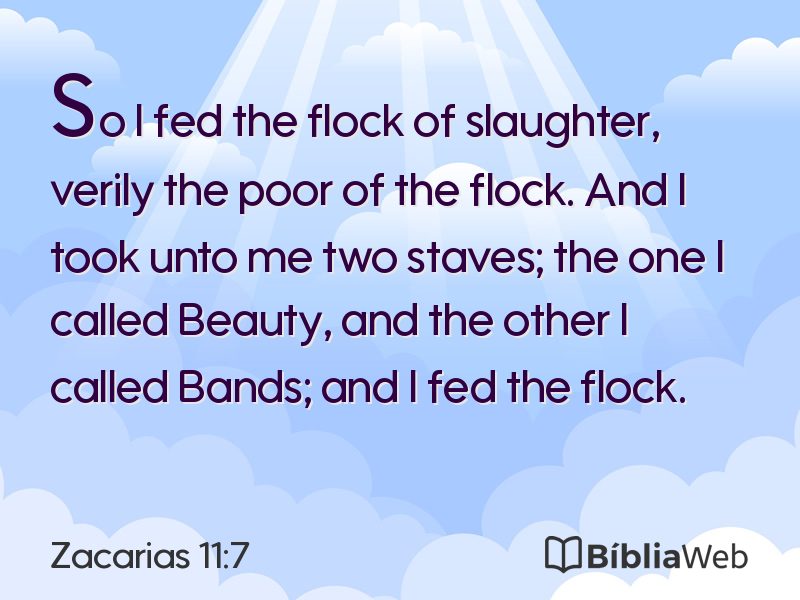 Zacarias 11:7 em imagem para compartilhar