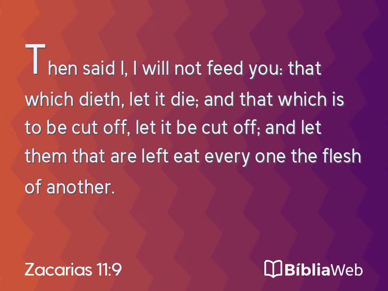 Zacarias 11:9 em imagem para compartilhar