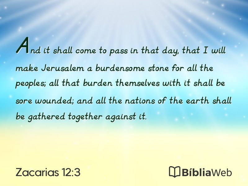Zacarias 12:3 em imagem para compartilhar