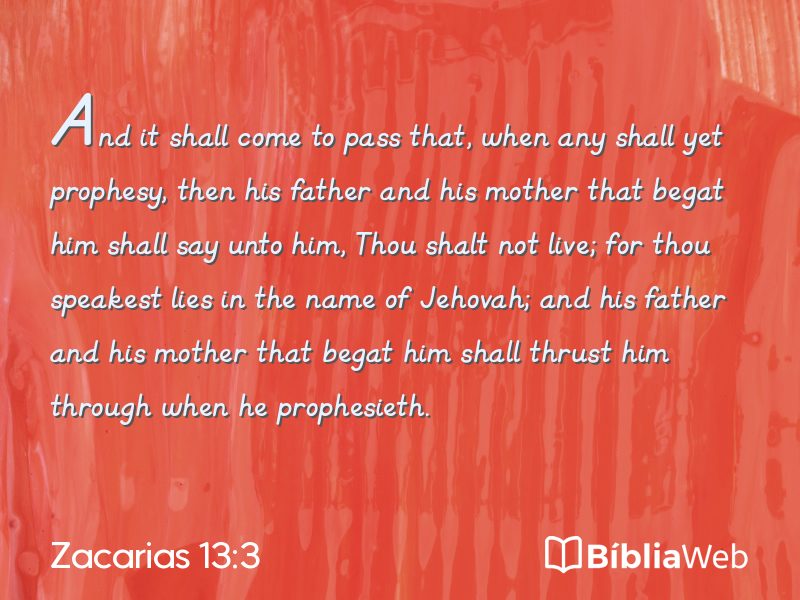 Zacarias 13:3 em imagem para compartilhar
