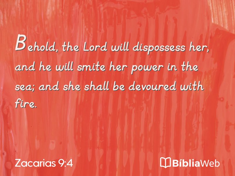 Zacarias 9:4 em imagem para compartilhar