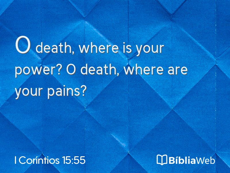 I Coríntios 15:55 em imagem para compartilhar