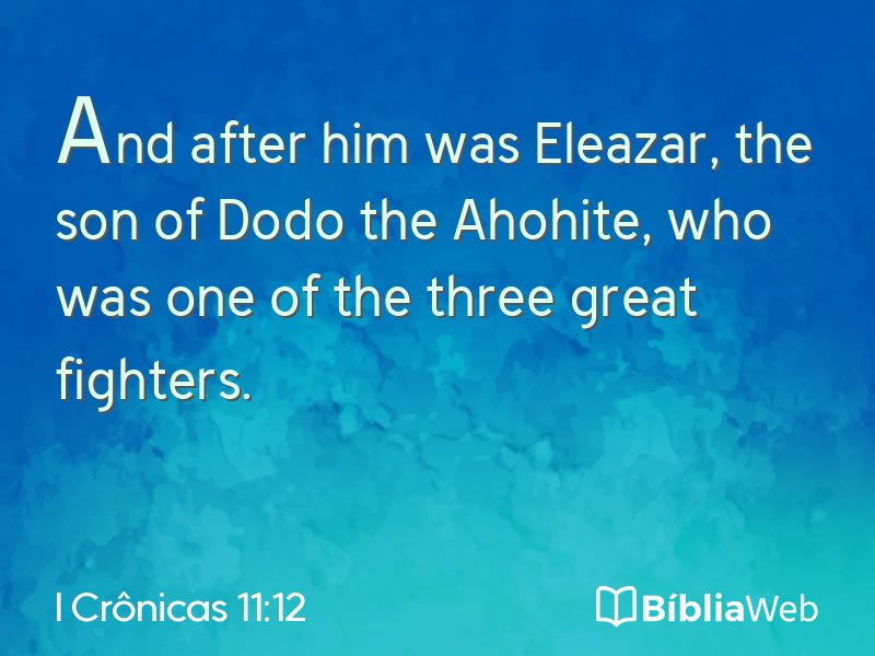 I Crônicas 11:12 em imagem para compartilhar