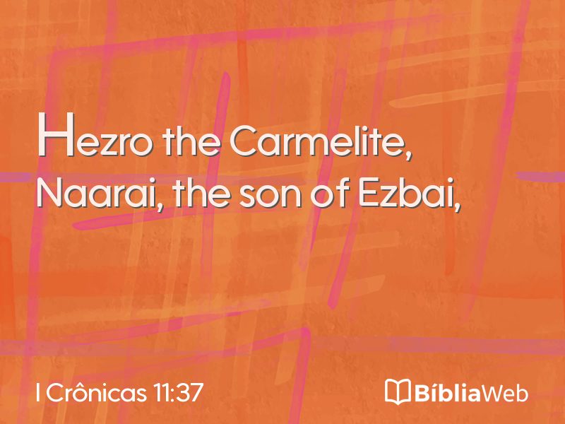 I Crônicas 11:37 em imagem para compartilhar