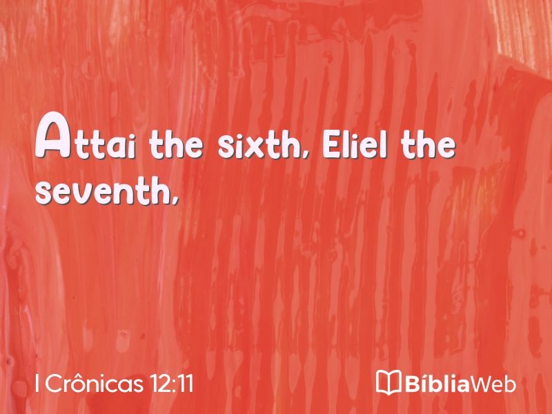 I Crônicas 12:11 em imagem para compartilhar