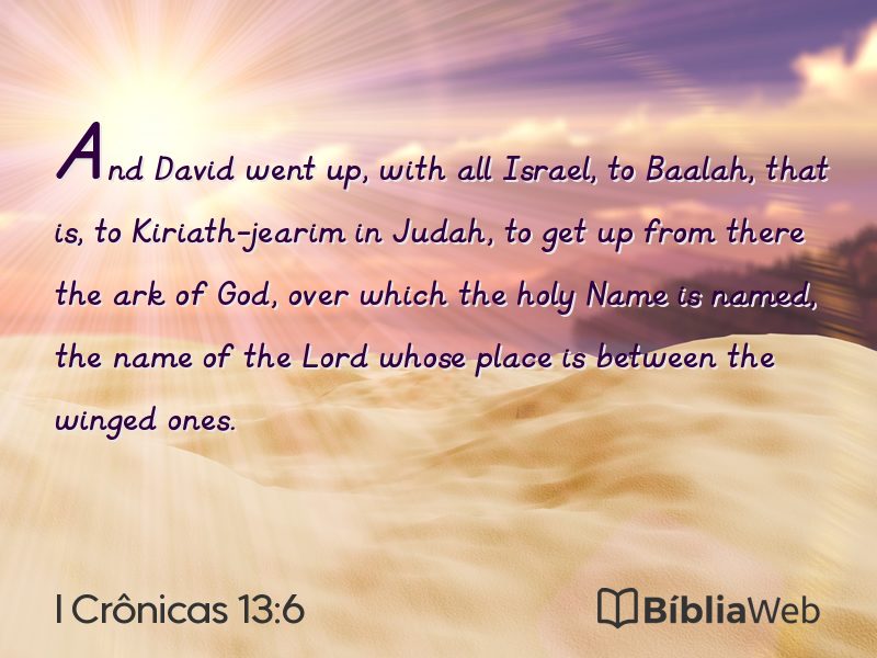 I Crônicas 13:6 em imagem para compartilhar